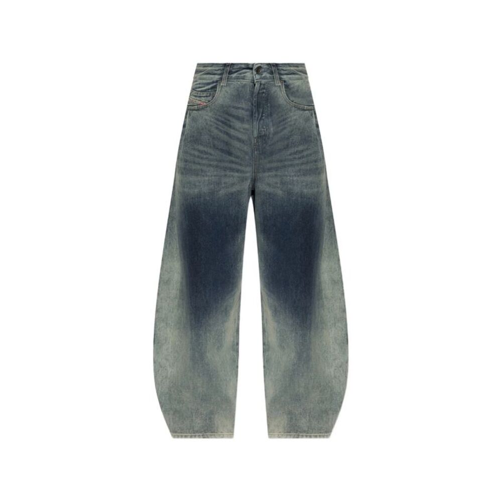 Diesel Blue Denim - Wide-Leg Jeans Women